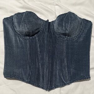 Urban Outfitters navy blue corset